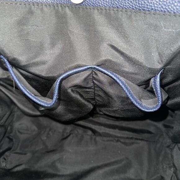 Nine West Sierra Tote Handbag with Matching Wallet Gray Navy Leather Purse NWT - Picture 9 of 16